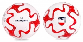 Piłka nożna Max Sport Polska biało-czerwona