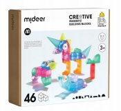 Klocki magnetyczne 3D, 46 el.
