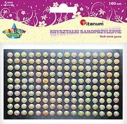Kryształki samoprzylepne perłowe (KO50) Dodatek dekoracyjny Craft-fun naklejka