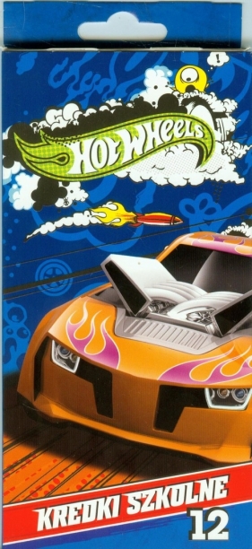 Kredki szkolne drewniane trójkątne 12 kolorów Hot Wheels