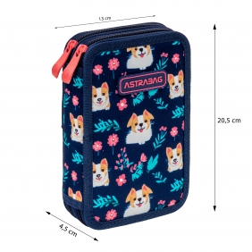 Astrabag, Piórnik podwójny z wyposażeniem - Dear Puppy, AC21