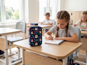 Astrabag, Piórnik podwójny z wyposażeniem - Dear Puppy, AC21