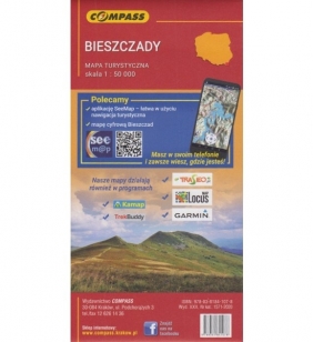Bieszczady, 1:50 000 - Mapa turystyczna (1571-2020)