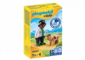 Figurki 1.2.3 70407 Weterynarz z pieskiem (70407)