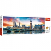 Puzzle Panorama 500: Big Ben i Pałac Westminsterski, Londyn (29507)