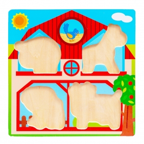 Smily Play, Układanka drewniana Farma (SPW83607)