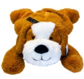 Maskotka Piesek Leon brązowo-biały 80 cm (5057a)