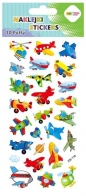 Naklejki 3D Puffy - Funny Aircraft, 9.5 cm x 22 cm, Happy Color