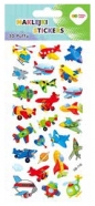 Naklejki 3D Puffy - Funny Aircraft, 9.5 cm x 22 cm, Happy Color