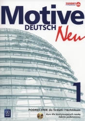 Motive Deutsch Neu 1. Podręcznik + CD. Zakres podstawowy. Liceum i technikum - Jarząbek Alina Dorota, Koper Danuta
