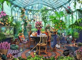 Ravensburger, Puzzle 500: Roślinna komnata (12000207)
