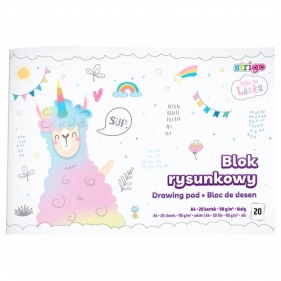 Blok rysunkowy A4 Strigo by lenka 20 kartek 90g biały 10 sztuk