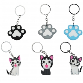 Mini breloczek - kocia łapka / kot, 1 szt.