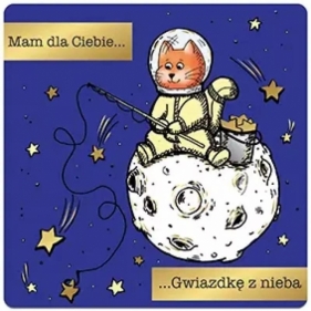 Karnet jednostronny Kot na księżycu