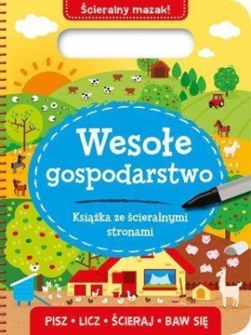 Książka ze ścieralnymi stronami. Wesołe gospodar. - Opracowanie zbiorowe