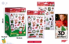 Naklejki świąteczne Boże Narodzenie 3D MIX