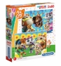 Puzzle SuperColor 2x60: 44 Koty (21607)