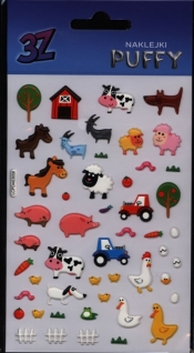 Naklejka Puffy mini farma