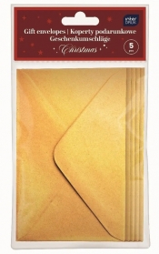 Koperty podarunkowe C6 120 g - Gold, 5 szt.
