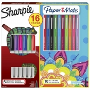 Markery Sharpie Fine 6-kolorów + Paper Mate Flair 10-kolorów (SHP-2079807)