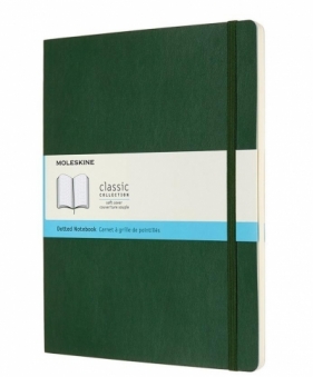 Notes 19x25 kropki myrtle green MOLESKINE