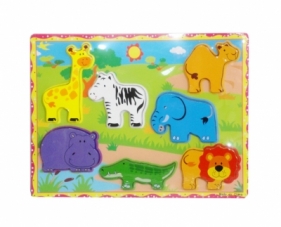 Puzzle drewno zwierzęta