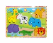 Puzzle drewno zwierzęta