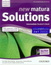New Matura Solutions Intermediate Student's Book + broszura + online Zakres podstawowy i rozszerzony - Falla Tim Davies, Paul A. Wieru