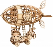 Puzzle Drewniane 3D Sterowiec Steampunk