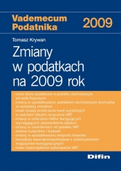 Zmiany w podatkach na 2009 rok - Tomasz Krywan