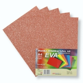 Pianka brokatowa A4 Eva miedziana biodegradowalna 5szt