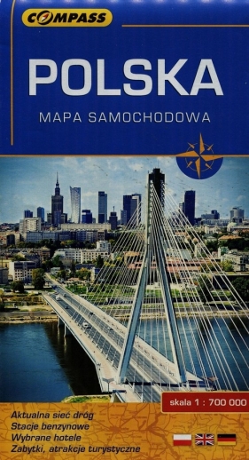 Polska mapa samochodowa 1:700 000