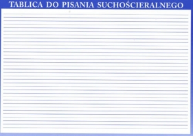 Tablica do pisania suchościeralnego