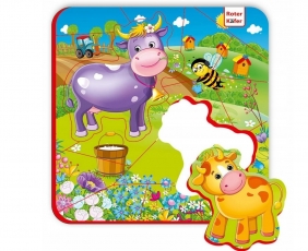 Puzzle piankowe magnetyczne - Zwierzęta na farmie