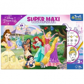 Trefl Primo, 24 SUPER MAXI – Disney Princess