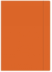 Teczka z gumką Interdruk A4+ jednokolorowa pomarańczowa