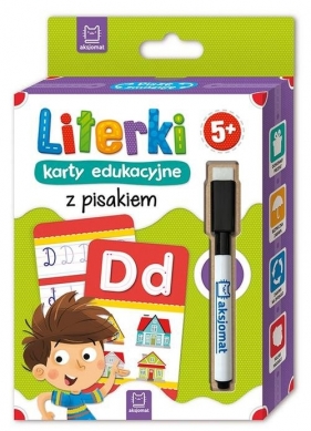Literki Karty edukacyjne z pisakiem 5+ (Uszkodzone opakowanie)
