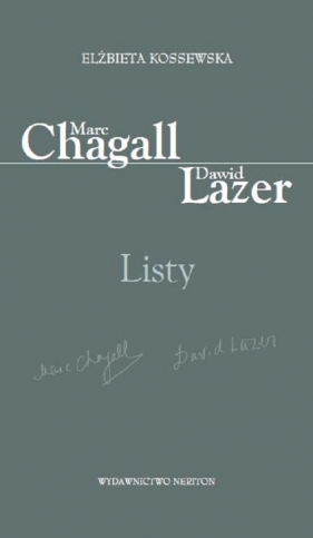 Marc Chagall-Dawid Lazer Listy - Kossewska Elżbieta