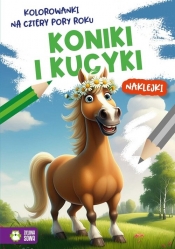 Kolorowanki na cztery pory roku Koniki i kucyki