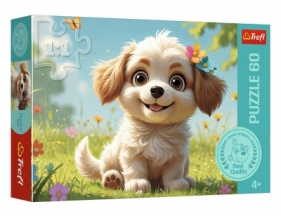 Puzzle 60 Szczeniaczkiem być!