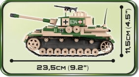 Cobi: Mała Armia WWII. Pz.Kpfw. IV Ausf. F1/G/H - niemiecki czołg średni (2508A)