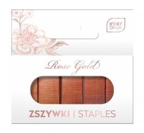 Zszywki 24/6 1000szt Rose Gold