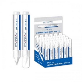 Korektor w piórze końcówka metalowa 7ml.222505