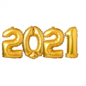 Balon foliowy Arpex zestaw balonów Rok 2021 (BLF9083)