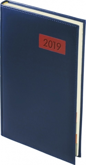 Kalendarz 2019 A4 dzienny przeszywany Panama Granat
