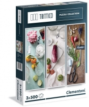 PuzzleTrittico Mediterranean Taste 3x500 (39308)