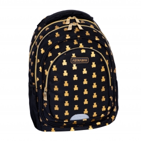 Astrabag, Plecak trzykomorowy - Golden Teddy (AB330)