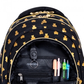 Astrabag, Plecak trzykomorowy - Golden Teddy (AB330)