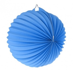 Lampion dekoracyjny kula niebieski śr.25cm