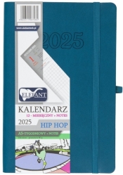 Kalendarz 2025 A5 12M + notes Hip Hop atramentowy